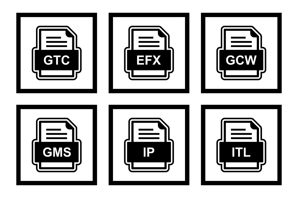 Set Of File Formats Icons example image 1