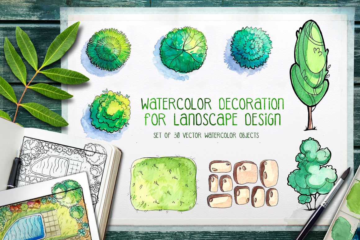 Landscape design set example image 1