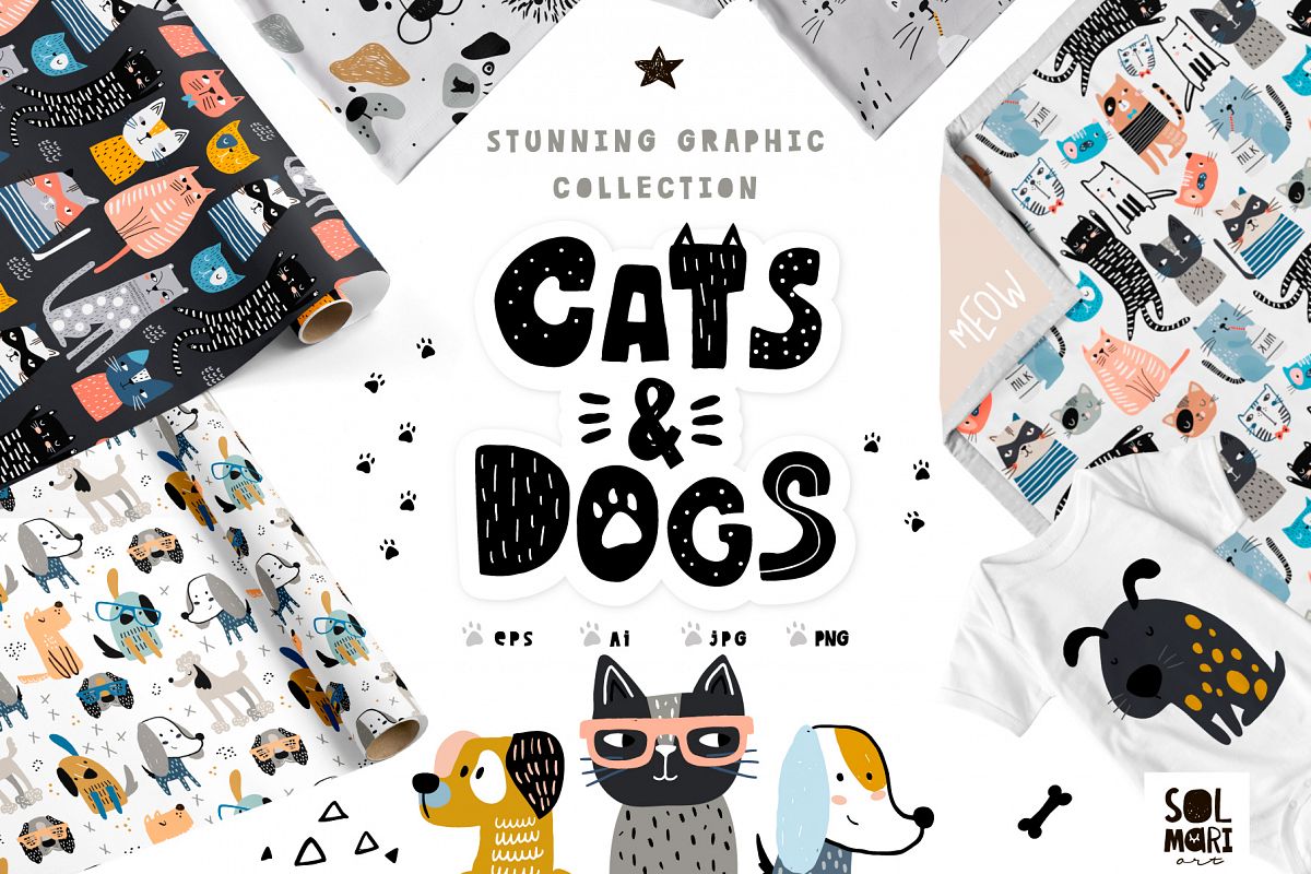 Cats&Dogs graphic collection example image 1