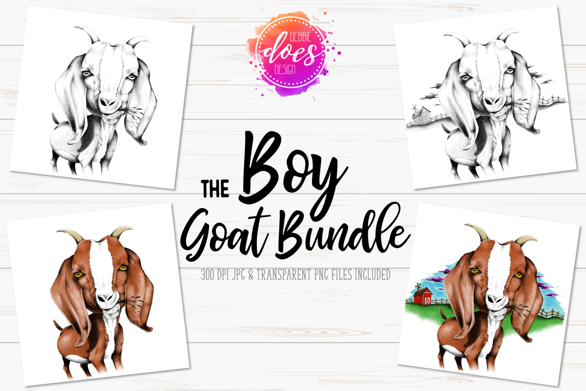 The Boy Hand Drawn Goat Bundle example image 1