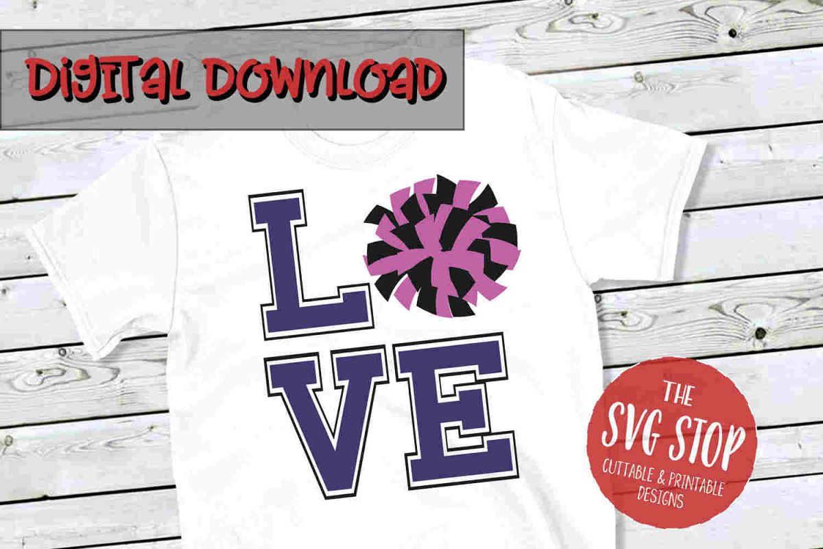 Love Cheer 3-SVG, PNG, DXF example image 1