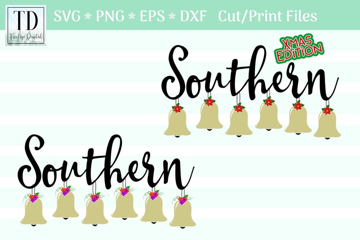 Southern Belle Cut or Print Files, For Everyday and Xmas example image 1