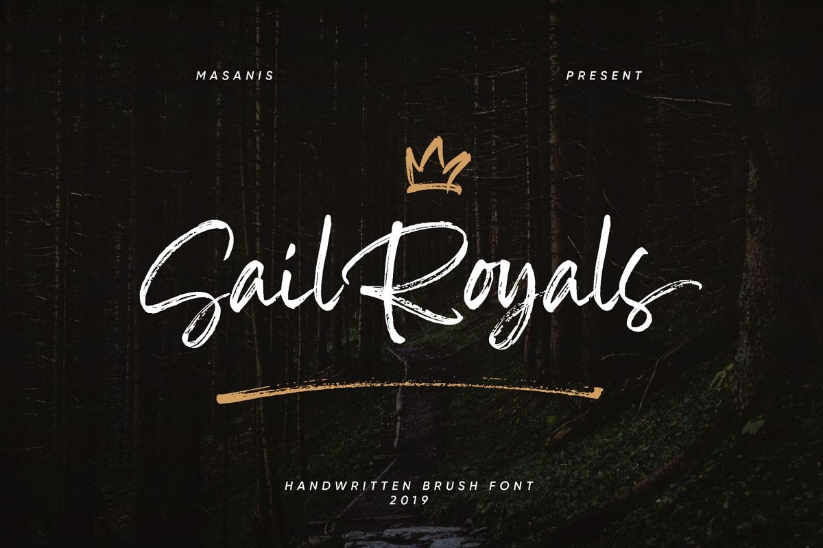 Sail Royals // Brush Script example image 1
