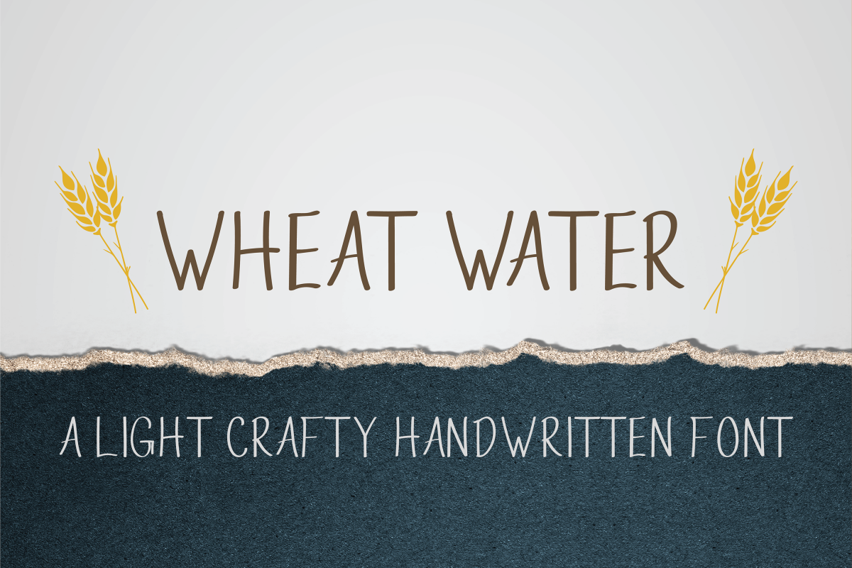 Wheat Water - A Crafty Thin Handwritten Font example image 1