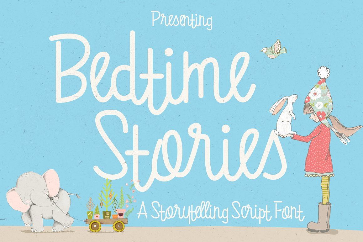 Bedtime Stories Font example image 1