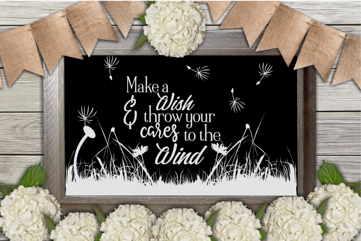 Make A Wish Inspirational SVG cut file example image 1
