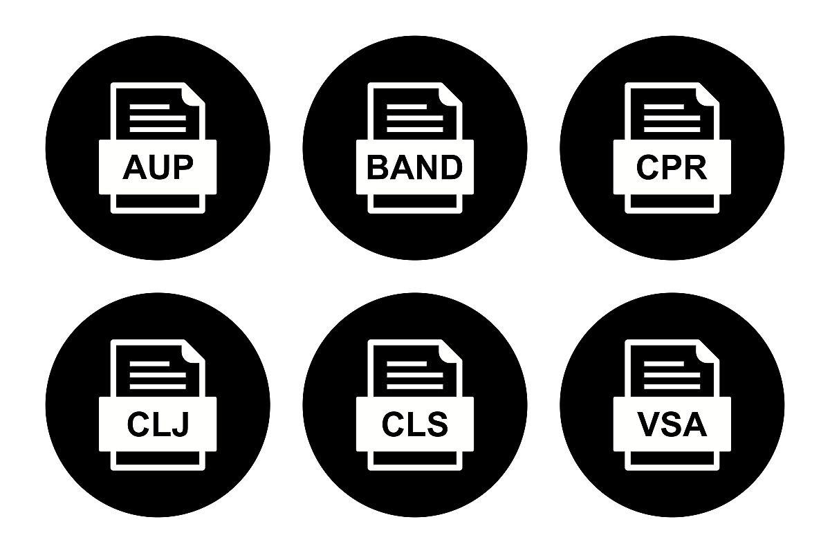 Set Of File Formats Icons example image 1