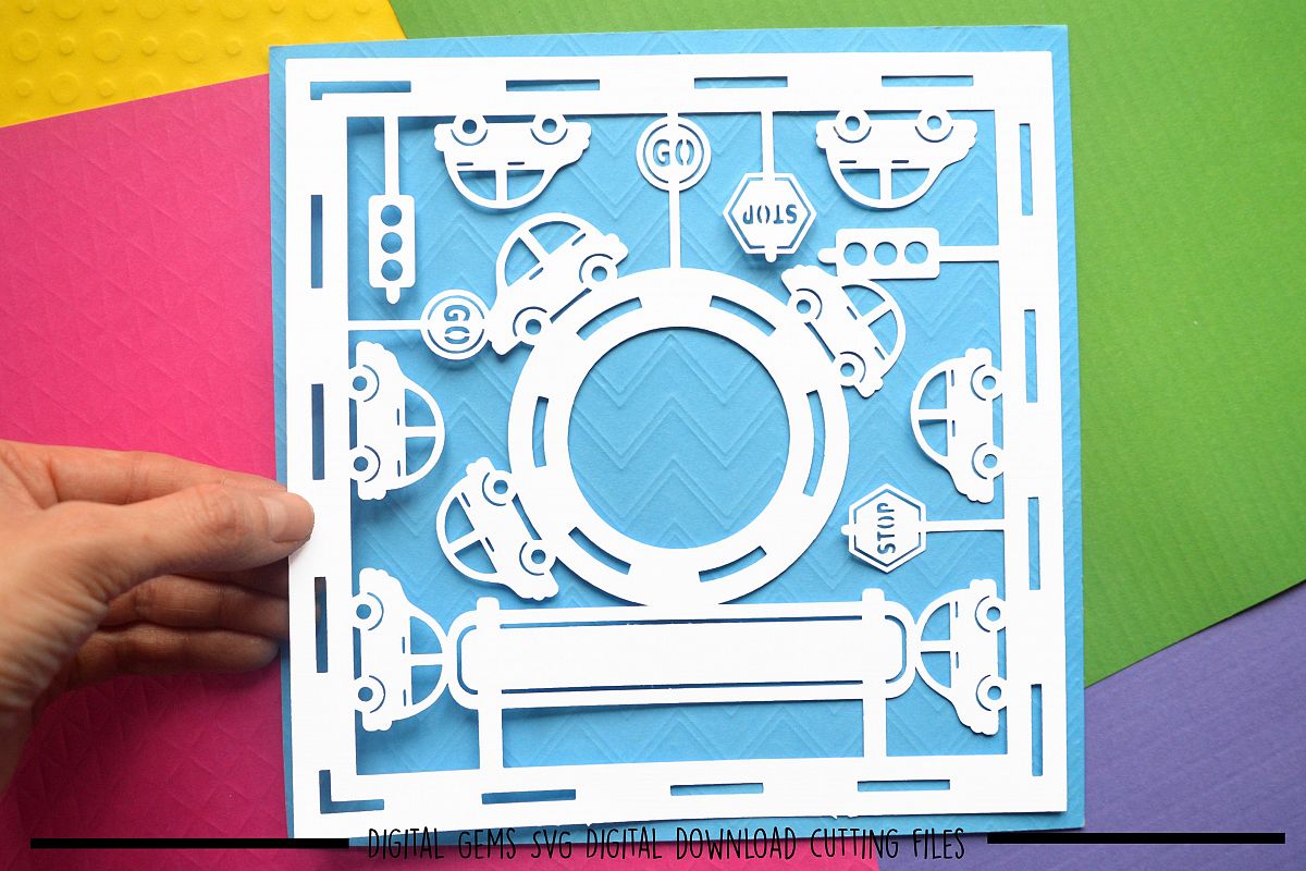 Car paper cut SVG / DXF / EPS files example image 1