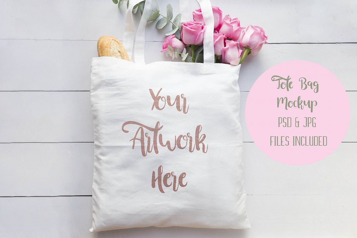 Download Tote Bag Mockup (65478) | Mock Ups | Design Bundles