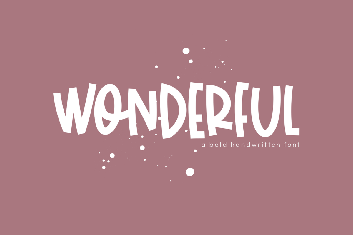 Wonderful - A Bold Handwritten Font example image 1