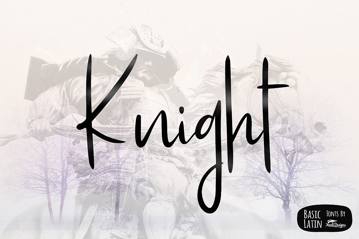 Knight Simple Font example image 1