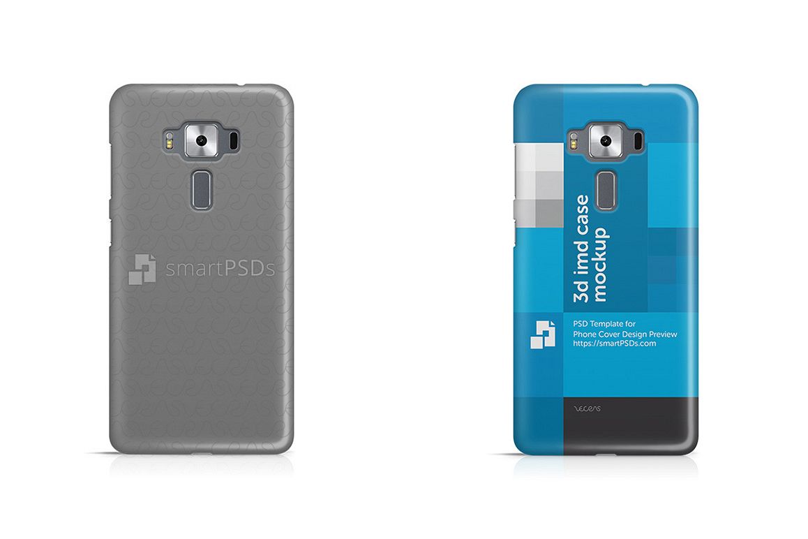Asus Zenfone 3 Deluxe ZS570KL 3d IMD Mobile Case Design Mockup 2016 example image 1
