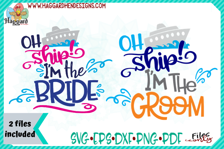 Oh Ship Bride and Groom Bundle example image 1