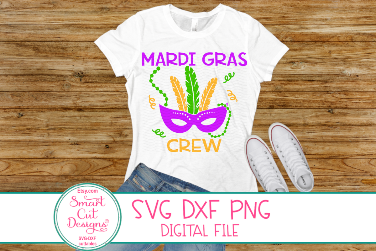 Mardi Gras Crew SVG, Mardi MAsk SVG, Mardi Gras SVG, DXF PNG example image 1