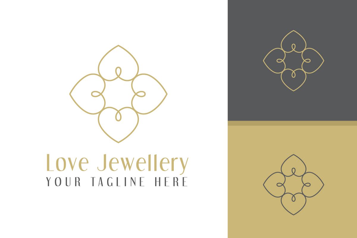 Love Heart luxury Logo example image 1