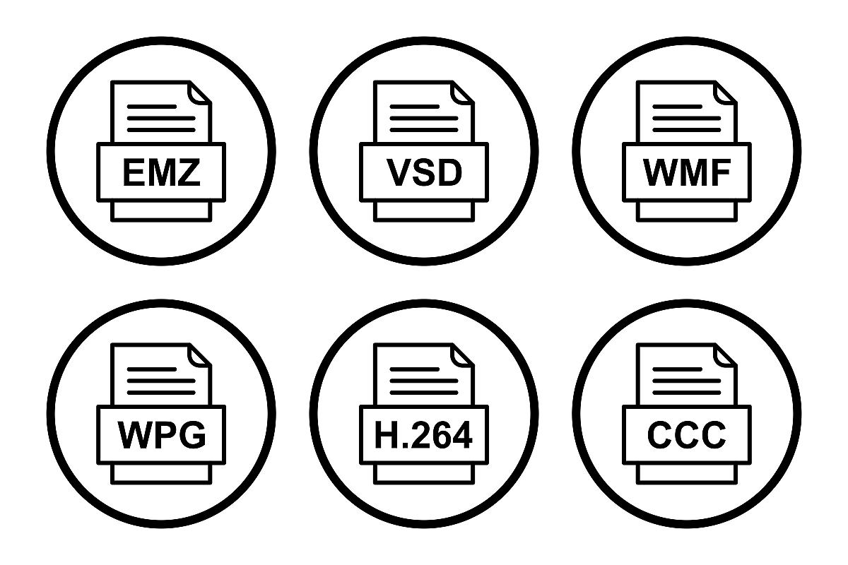 Set Of File Formats Icons example image 1