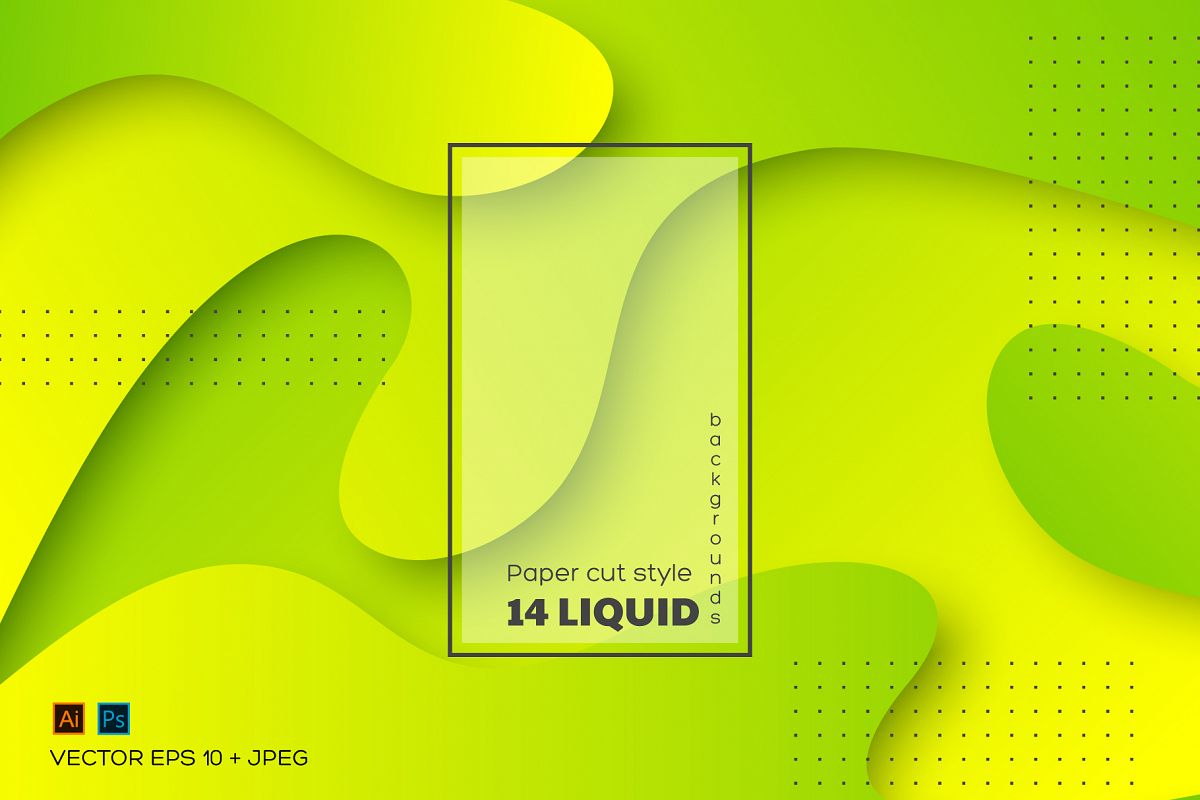 Set of abstract liquid backgrounds. example image 1