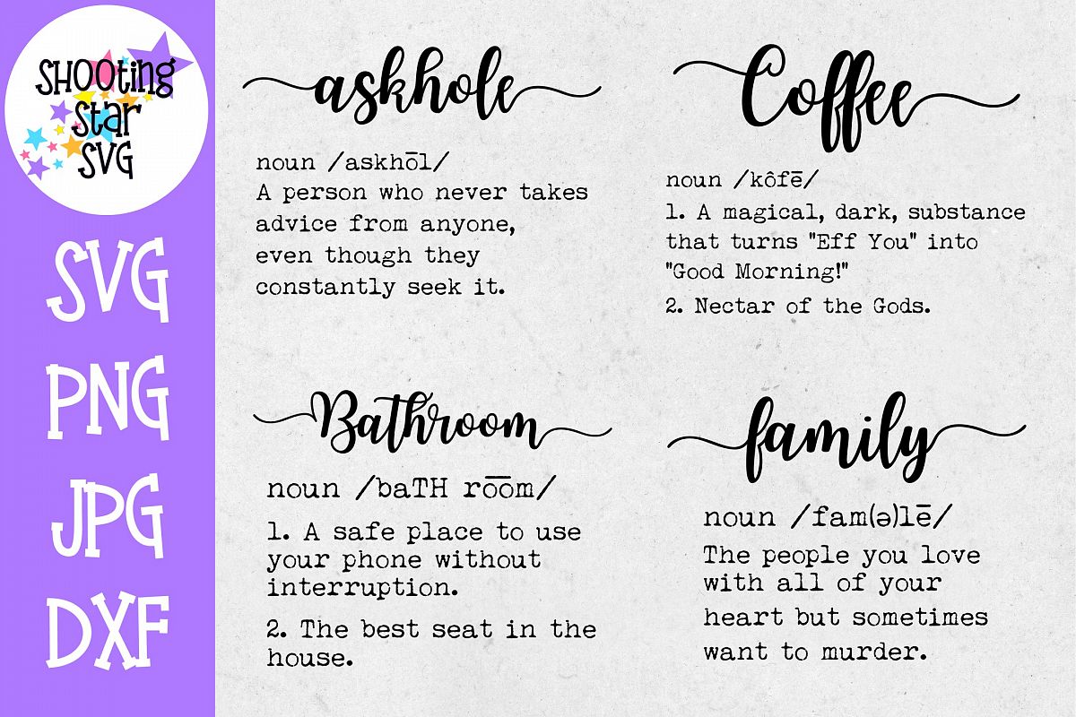 Funny Definition SVG Bundle - Home Decor SVG Bundle example image 1