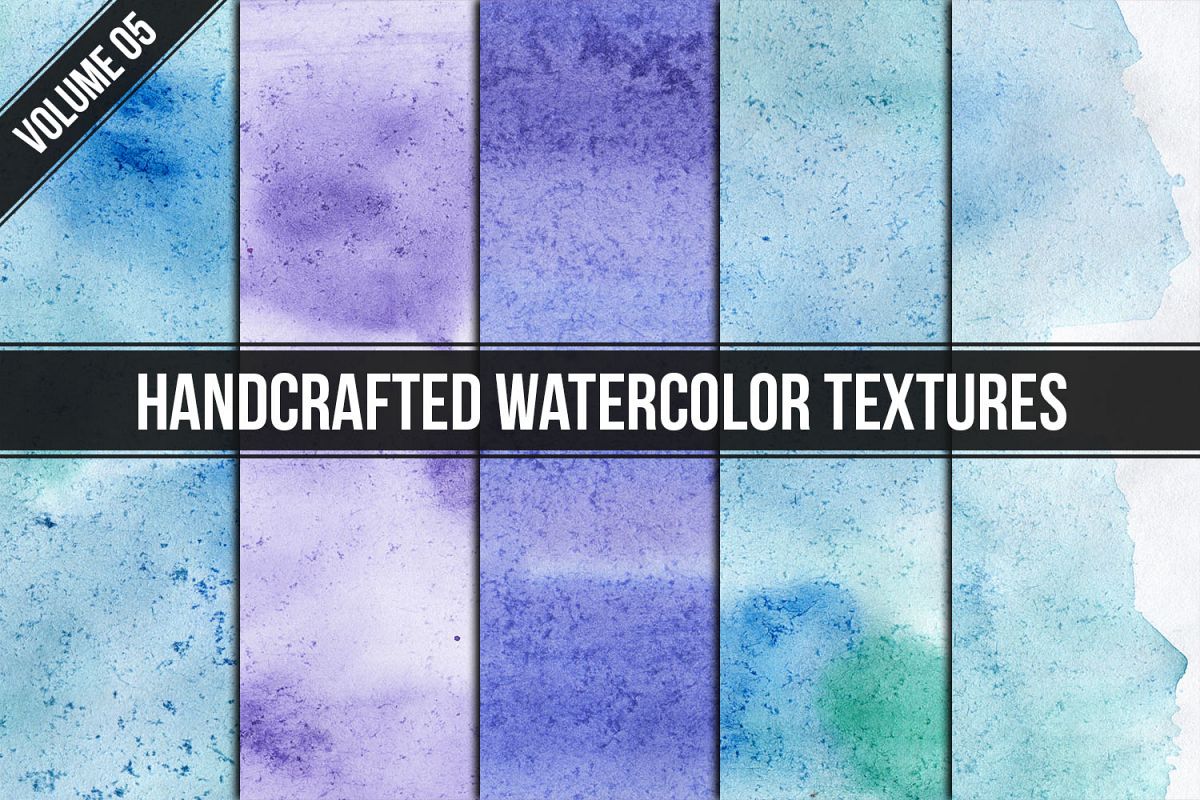 Handcrafted Watercolor Textures Vol. 05 example image 1