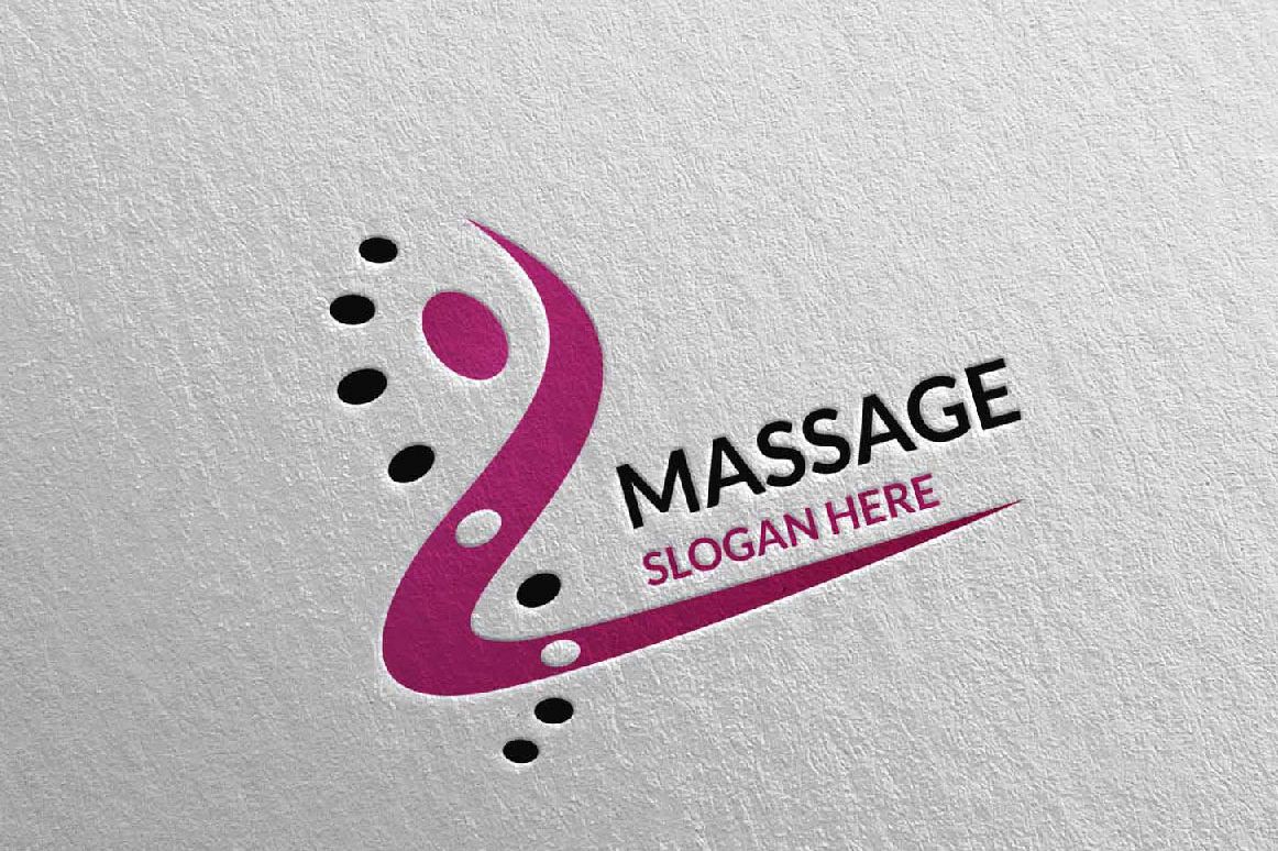 Massage Logo Design 9 example image 1