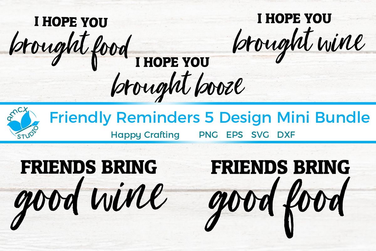 Friendly Reminder Front Doormat SVG Bundle example image 1