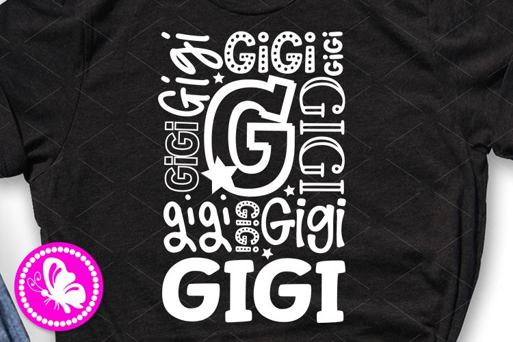 Gigi svg Family shirt design Mothers day Birthday decor example image 1