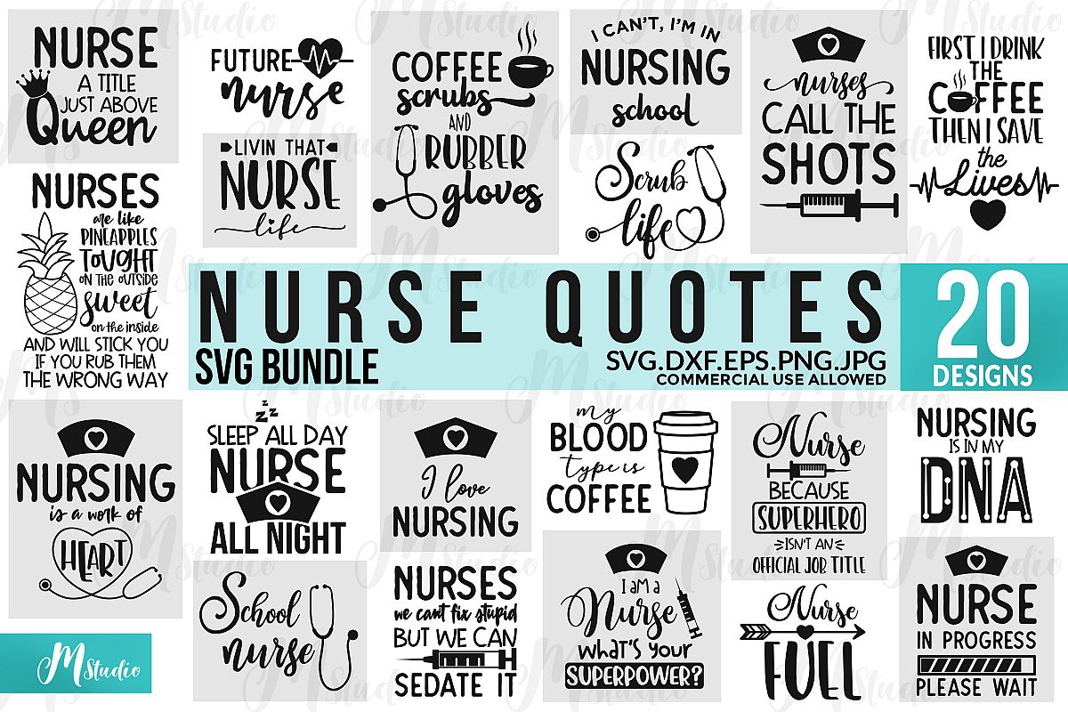 Download Nurse Quotes SVG Bundle