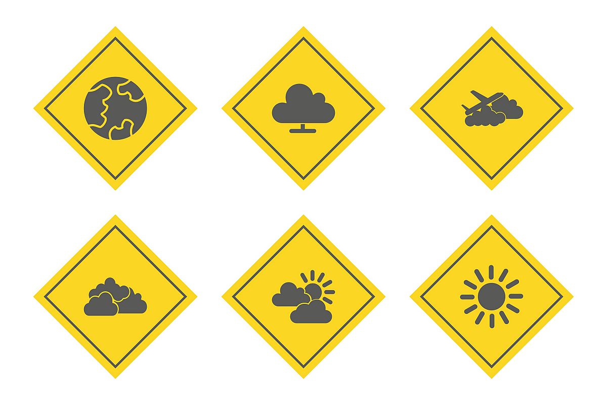 Set Of Weather And Season Icons example image 1
