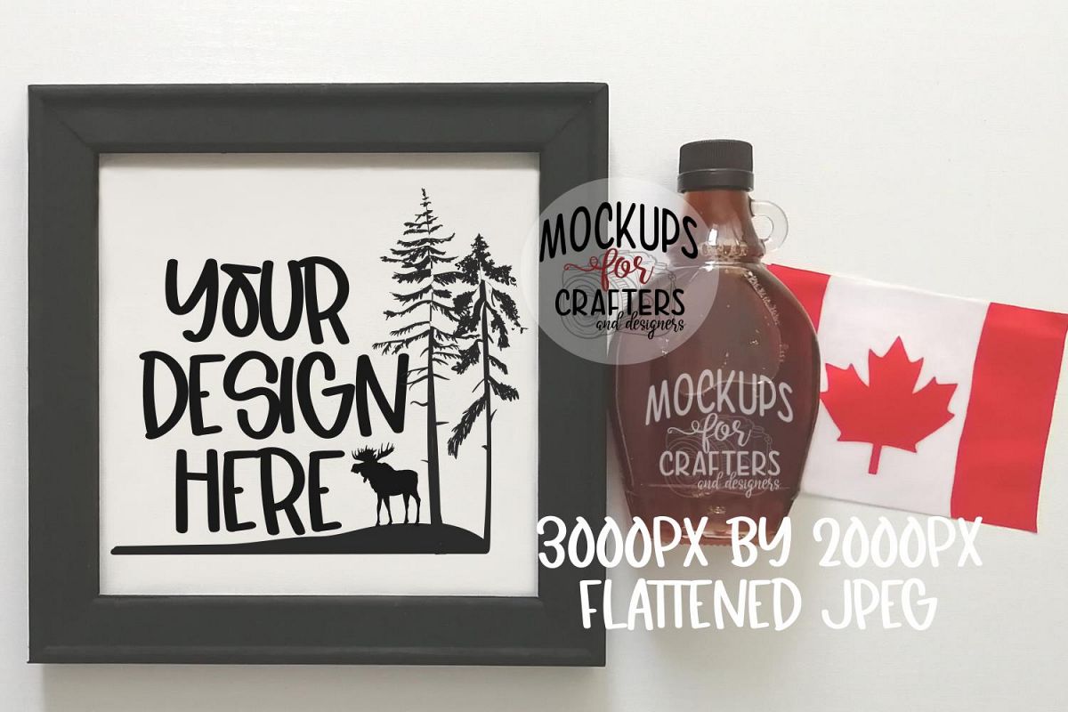 REVERSE CANVAS mock-up, Canadian theme example image 1