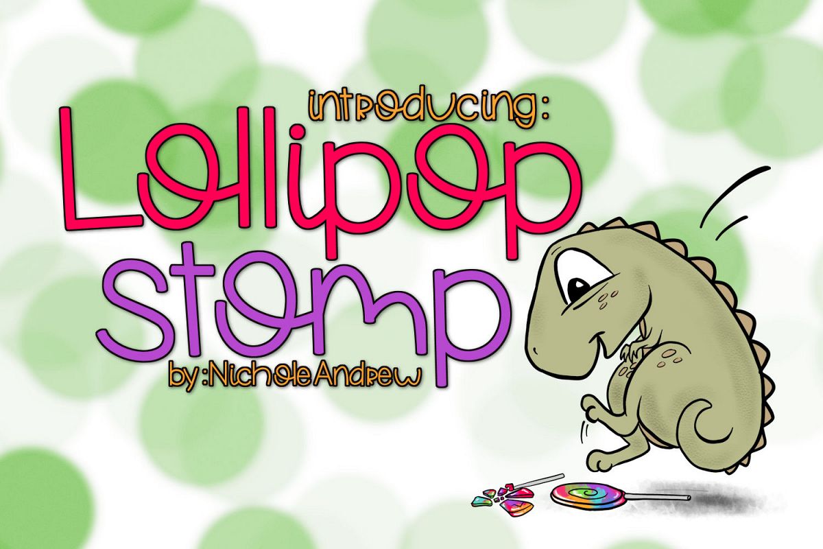 Lollipop Stomp A Handwritten Font example image 1