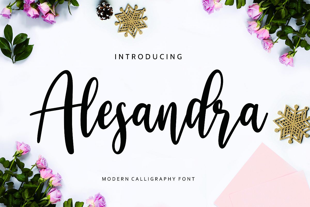 Alesandra Modern Calligraphy example image 1