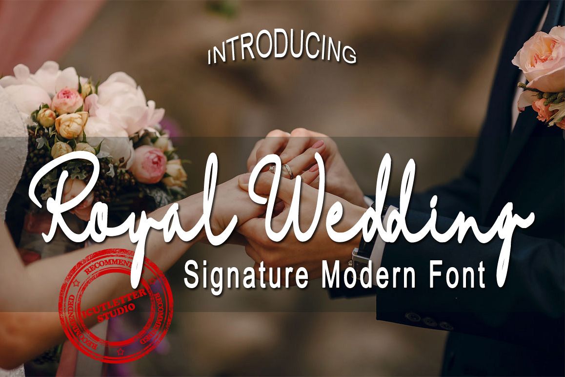 Royal Wedding - Signature Modern Font example image 1