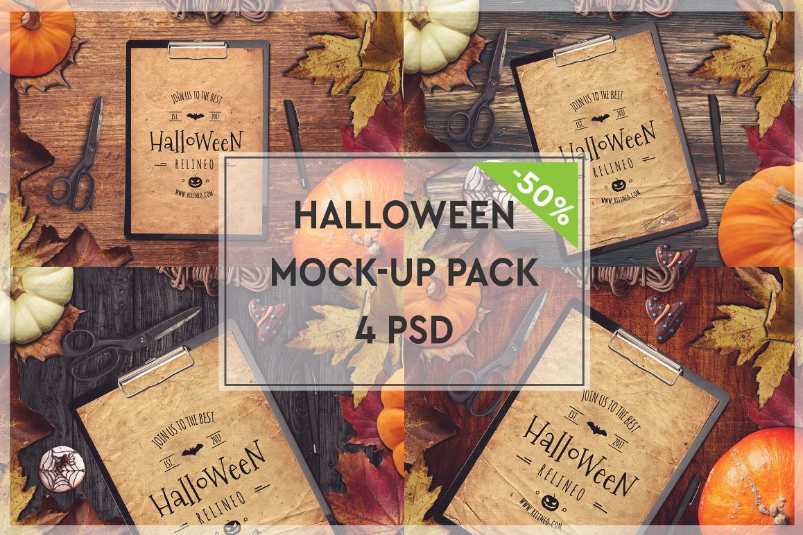 Halloween Mock-up Pack #1 example image 1