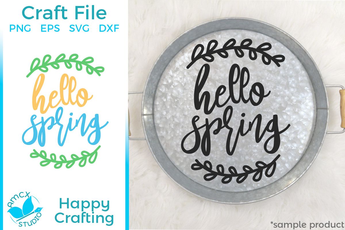 Hello Spring - A Sweet Spring SVG File example image 1