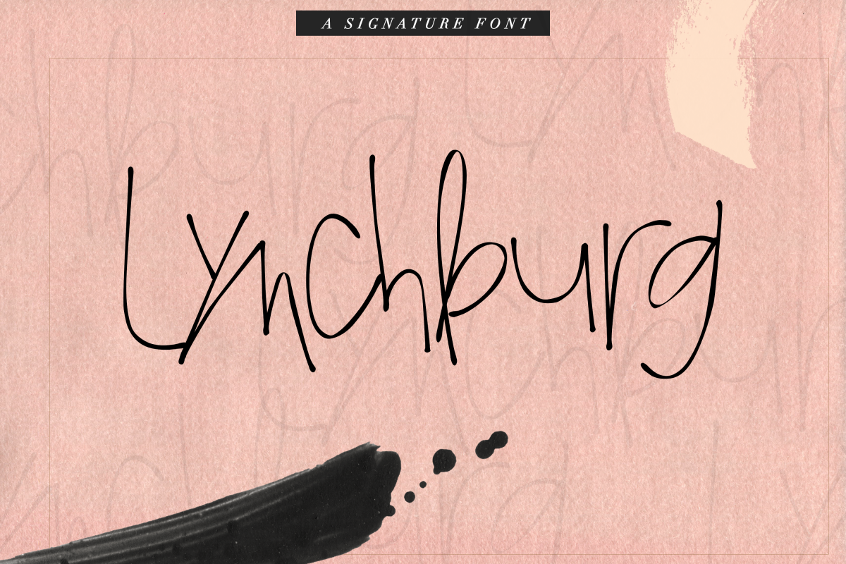 Lynchburg - Messy Handwritten Font example image 1