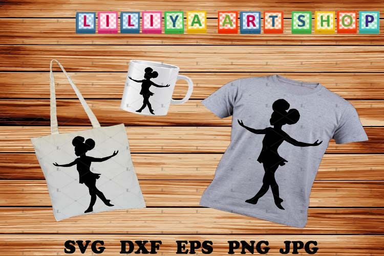 Afro Ballerina silhouettes,Ballerina svg,Black history svg example image 1