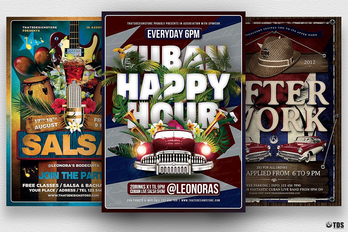 Cuban Flyer Bundle V1 example image 1
