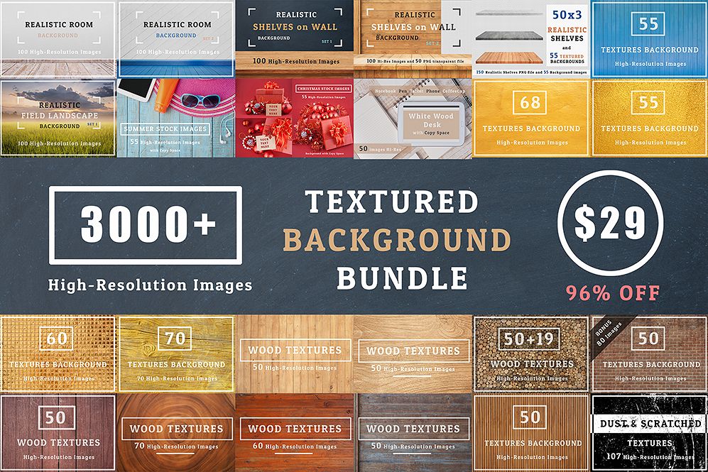 3000+ Textures Background Bundle example image 1