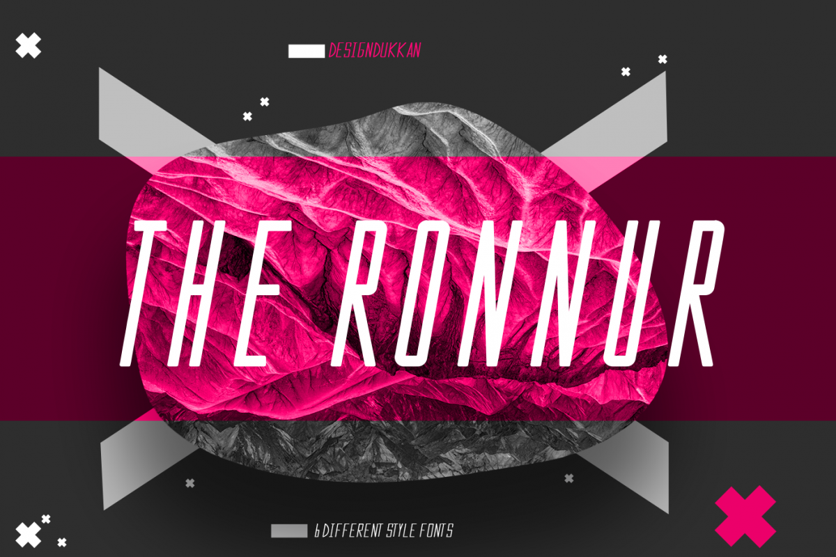The Ronnur Font Family example image 1