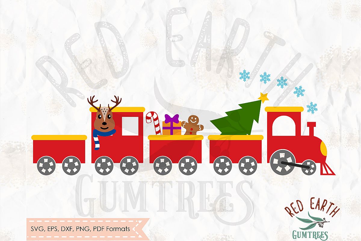 Download Christmas train, christmas tree SVG,DXF,PNG,EPS,PDF format
