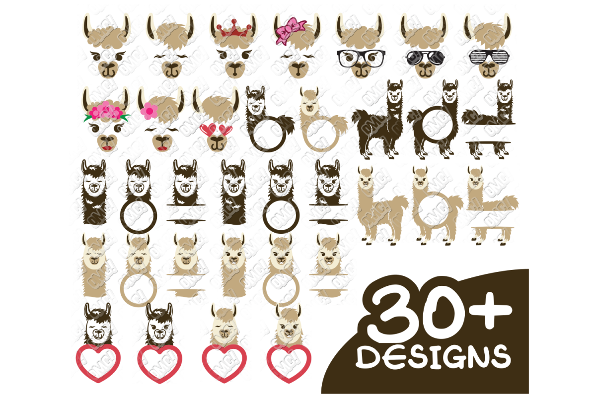 Download Llama SVG Bundle in SVG/DXF/PNG/JPEG/EPS (98045) | Cut ...