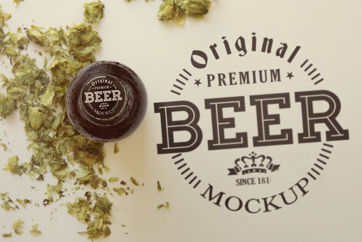 Dry Hop Beer Cap | Logo Mockup example image 1