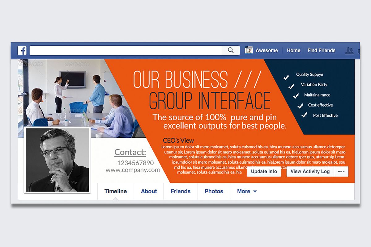 Business Facebook Timeline Cover example image 1