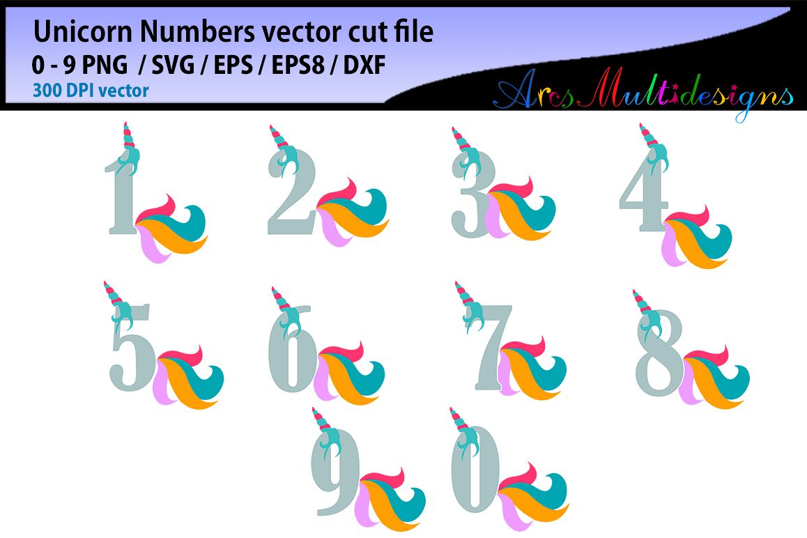 Download Unicorn numbers graphics and illustration / unicorn number ...