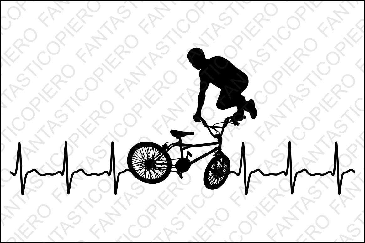 Download Cardio bicycle freestyle SVG files for Silhouette and ...