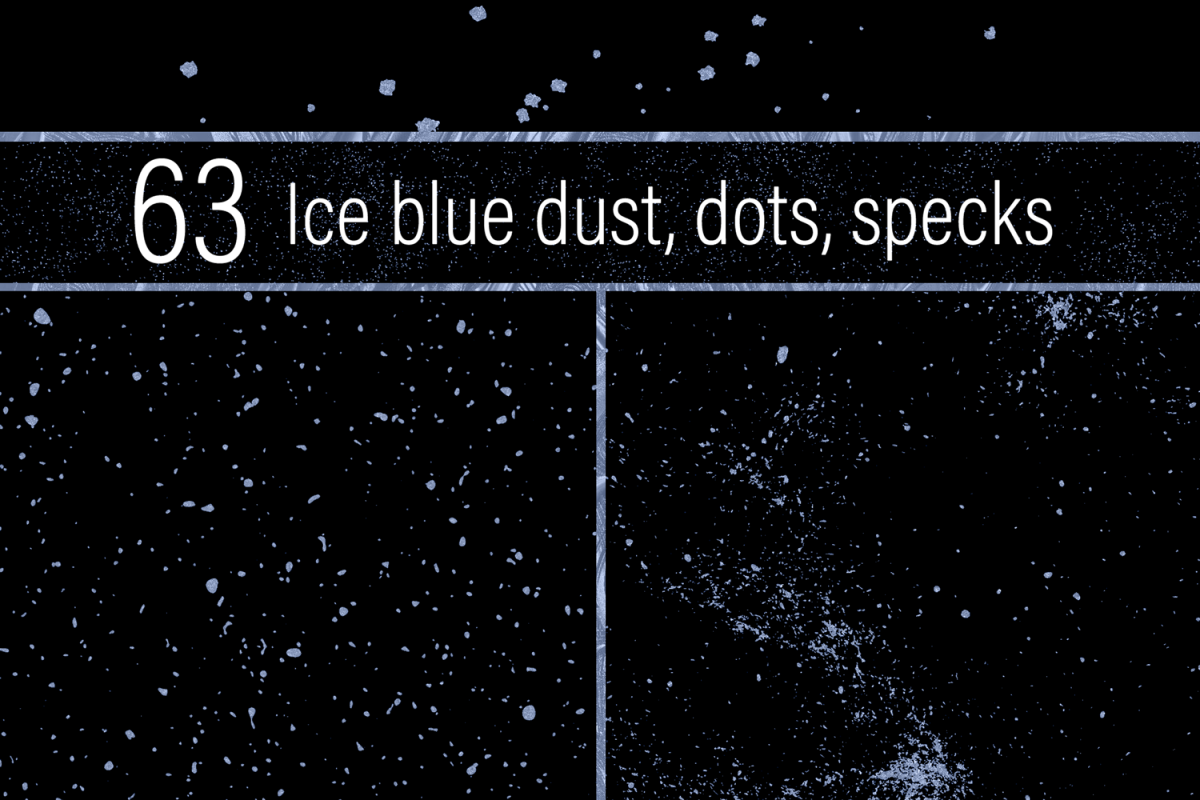Ice Blue Dust, Dots and Specks example image 1