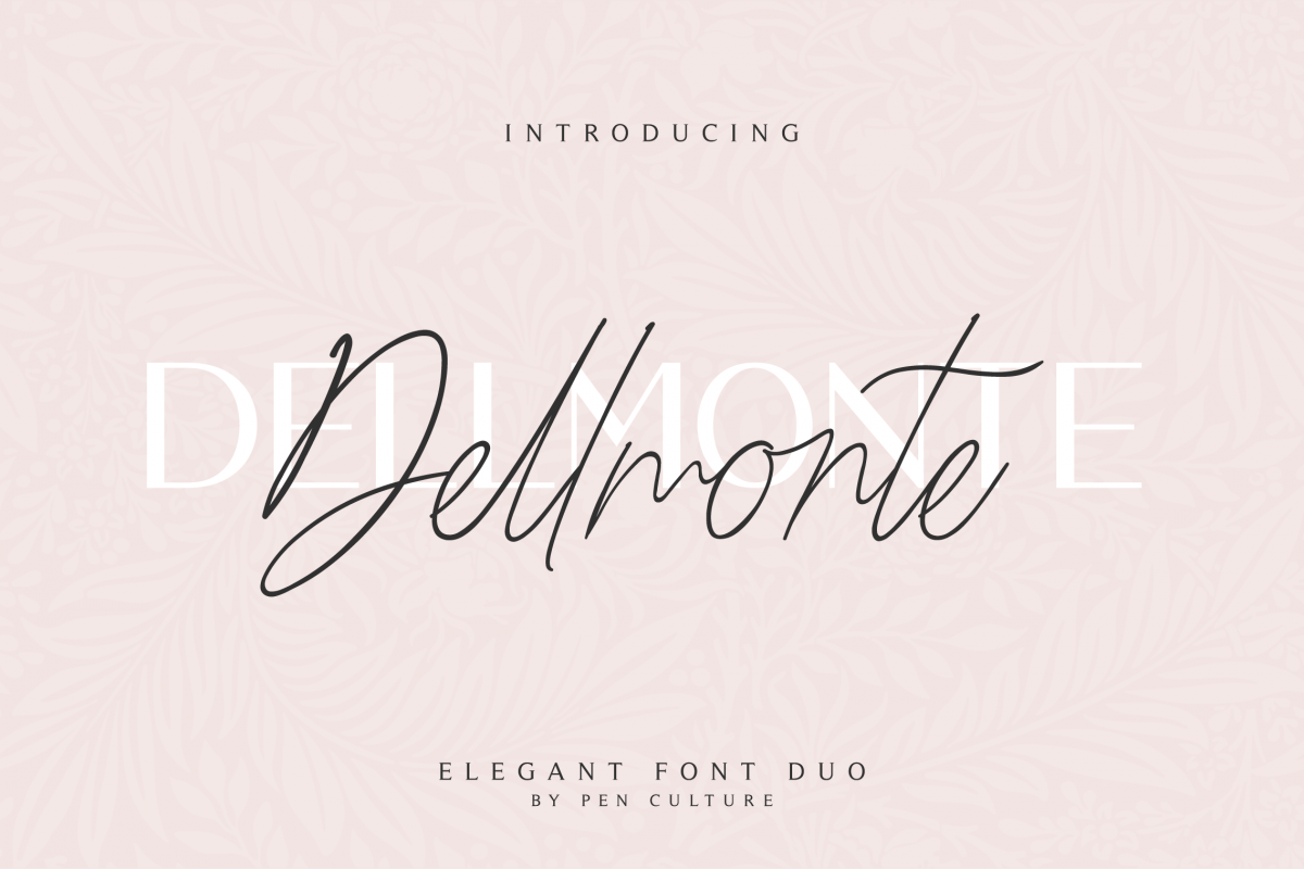 Dellmonte - Elegant Font Duo example image 1