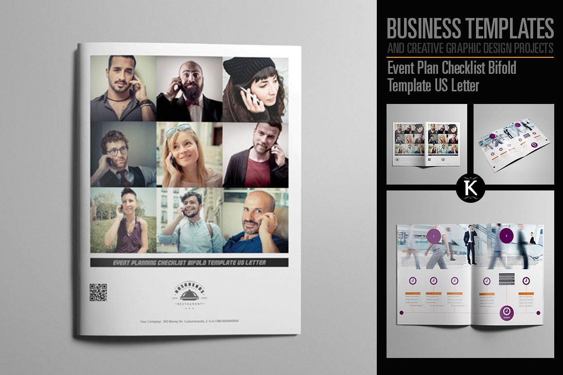 Event Plan Checklist Bifold Template US Letter example image 1