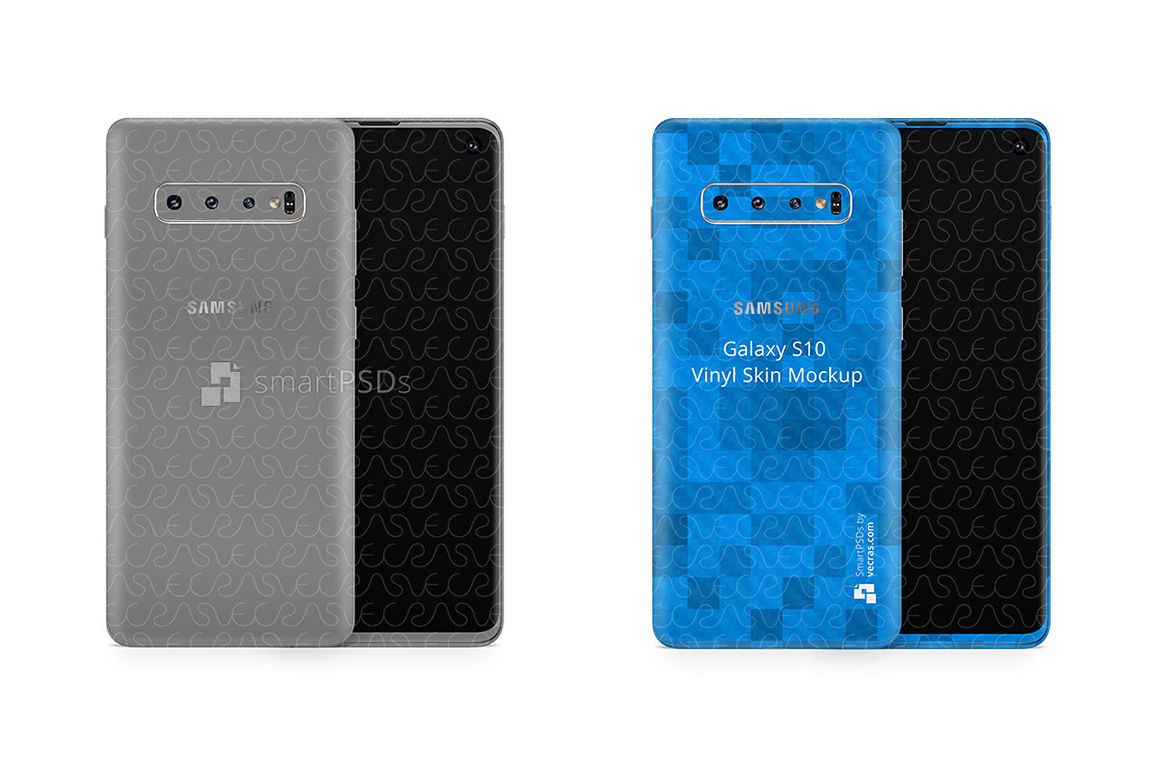 Samsung Galaxy S10 Vinyl Skin Design Mockup 2019 example image 1