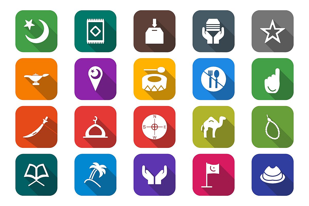 Set Of Ramadan Icons example image 1